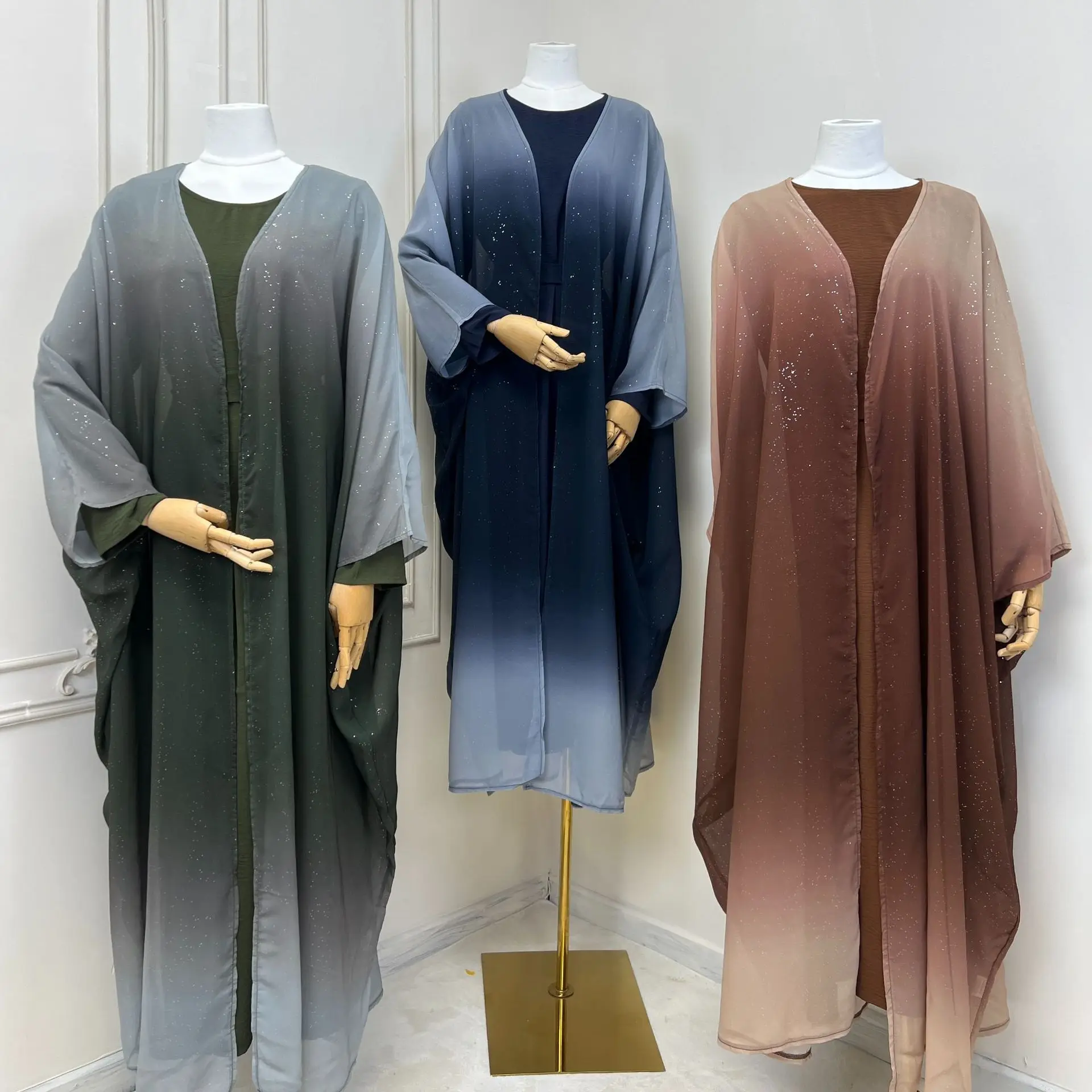 Abayas de Ramadán para mujer, Vestidos de Dubái Jalabiya, Marruecos, caftán de Dubai, Islam, fiesta, Eid árabe, túnica larga de Flash musulmana