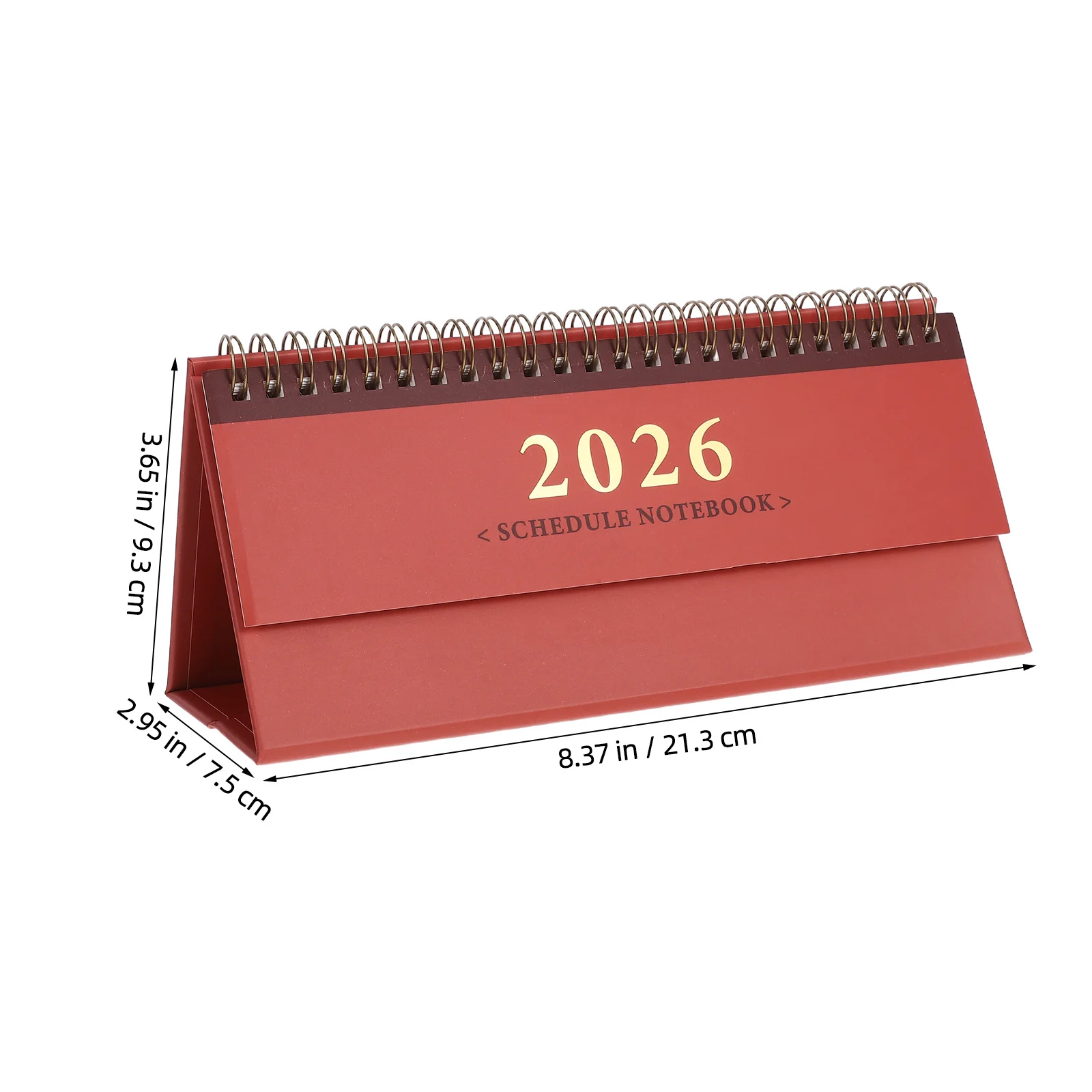 15 شهرًا تقويم مكتبي أفقي صغير 2025-2026 مخطط الوجه الدائم المحمول لإدارة الوقت جهاز تعقب الانضباط الذاتي