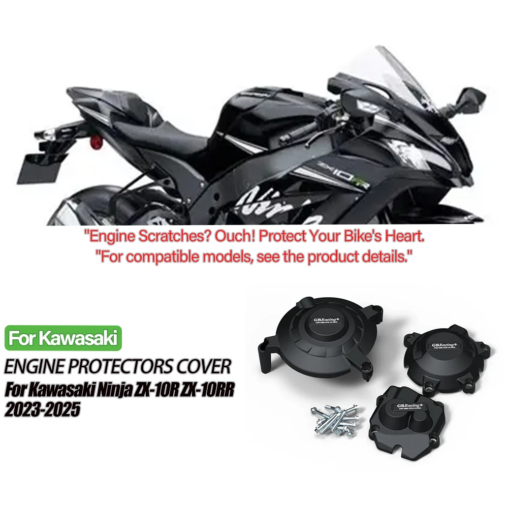 

Motorcycle Engine Cover Sets Bonnet Protector Engine Cover For Kawasaki Ninja ZX-10R ZX-10RR ZX 10R ZX10R ZX10RR 2023 2024 2025