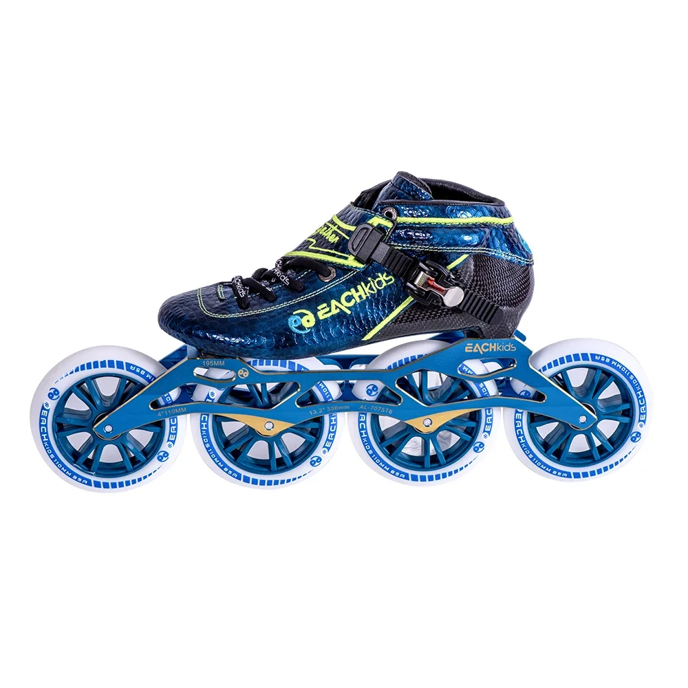 Professional Inline Skates Outdoor Sport Carbon Fiber Speed Skating Shoes for Adult Kids Boys Girls