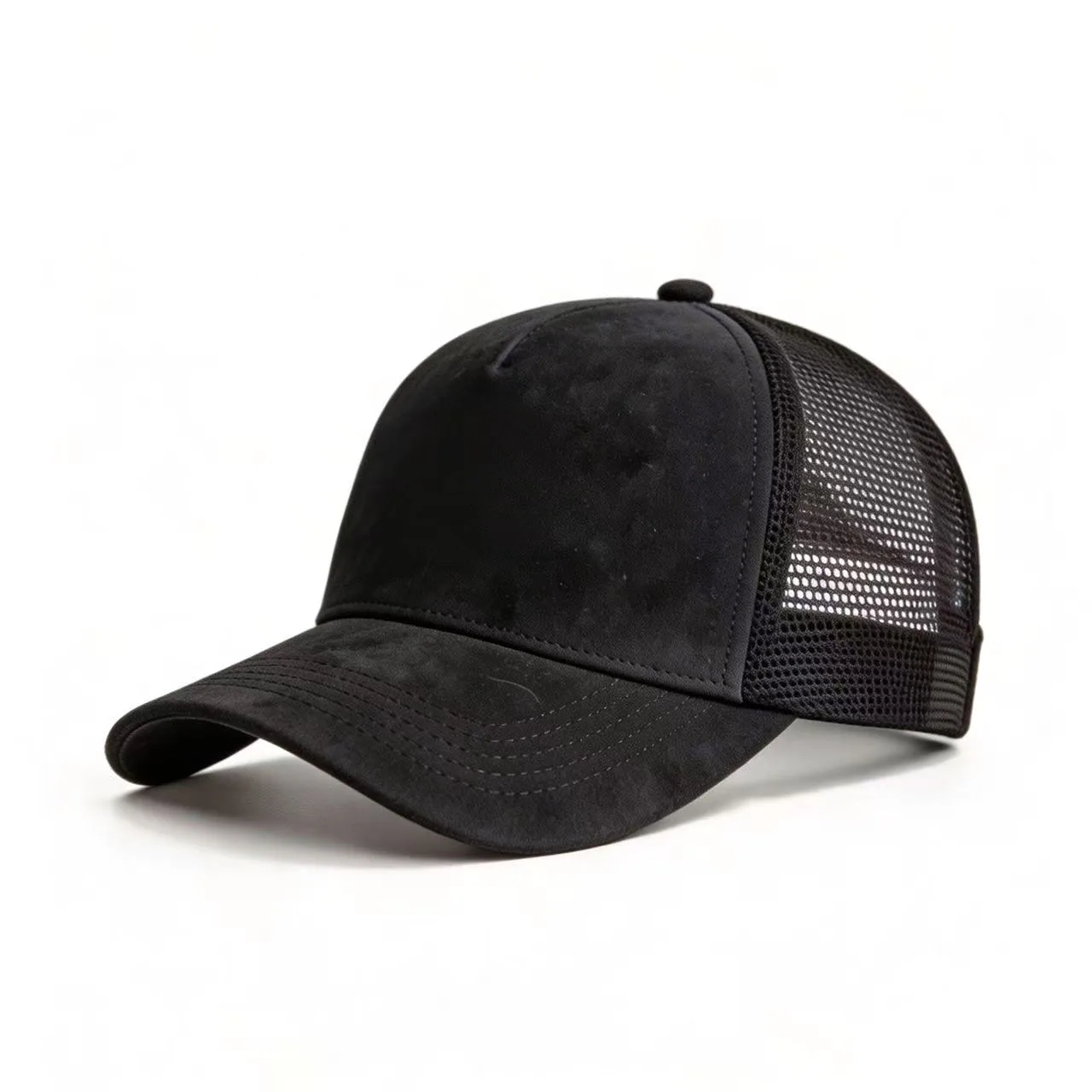 Neue Sommer Mesh Baseballkappe Damen Herren Einfarbige Wildleder-Kappe Patch Snapback Hut Lässige Atmungsaktive Unisex Street Hip Hop Trucker Caps – Detail 7