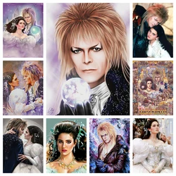 DB Art 5d Diamond Painting Labyrinth Fantasy Movie Cross Stitch Sarah And Jareth Portrait Mosaic Art Handcraft Home Decor Gift