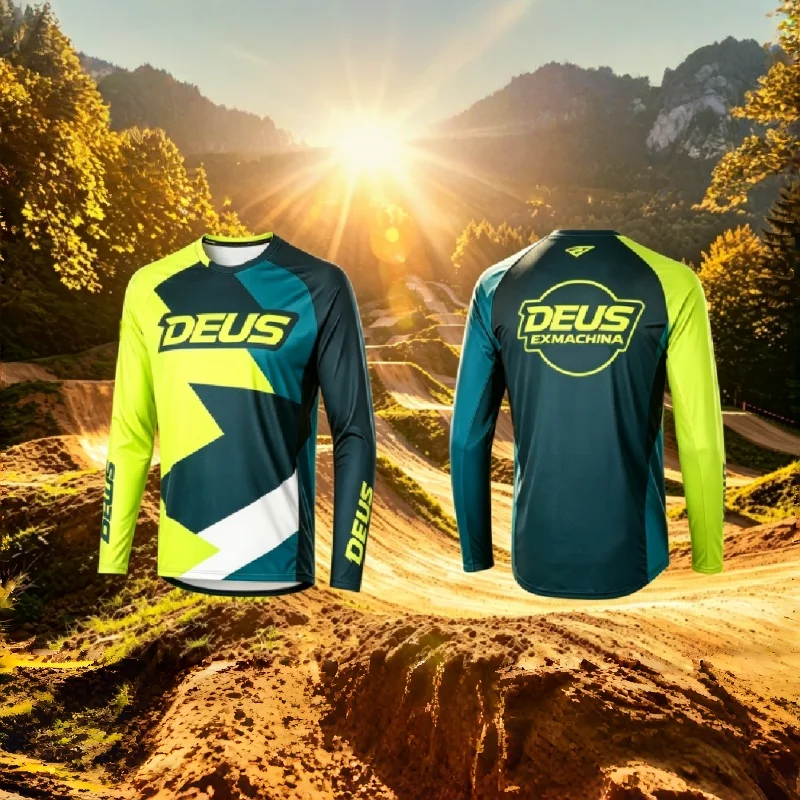 DEUS Y2K MTB Men Downhill Mountain Bike Cycling Motocross Motorcycle Jersey Fitness Endurance Breathable Quick Dry Riding Tops