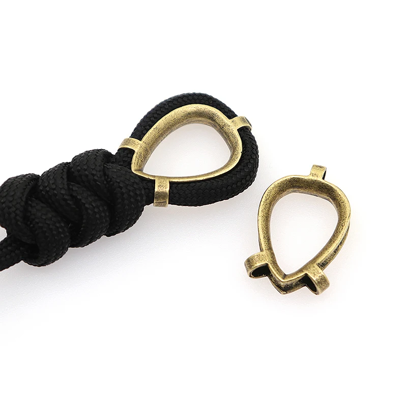 1PC DIY Paracord Accessories Ring Brass Knife Beads Keychain Rope Outdoor Gadget Car Key Ring