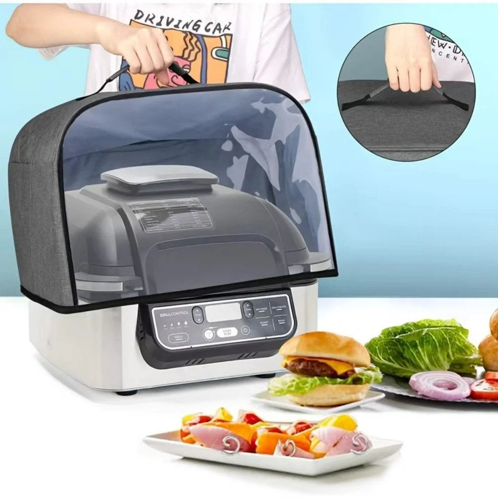 

Dust Cover for Home Appliances Waterproof and Dustproof with Storage Pockets Waterproof Household Grill Toaster Dust Cover