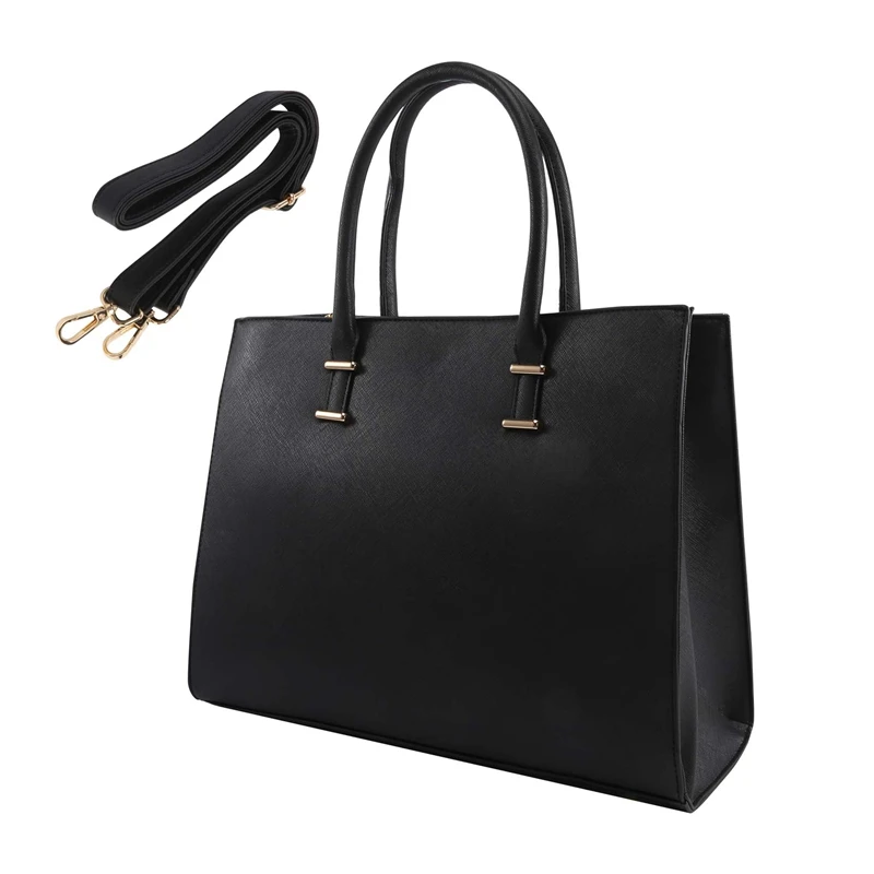 Laptop Bag Women 15.6-Inch Computer Work Handbag Leather Handbag Business Office Bag