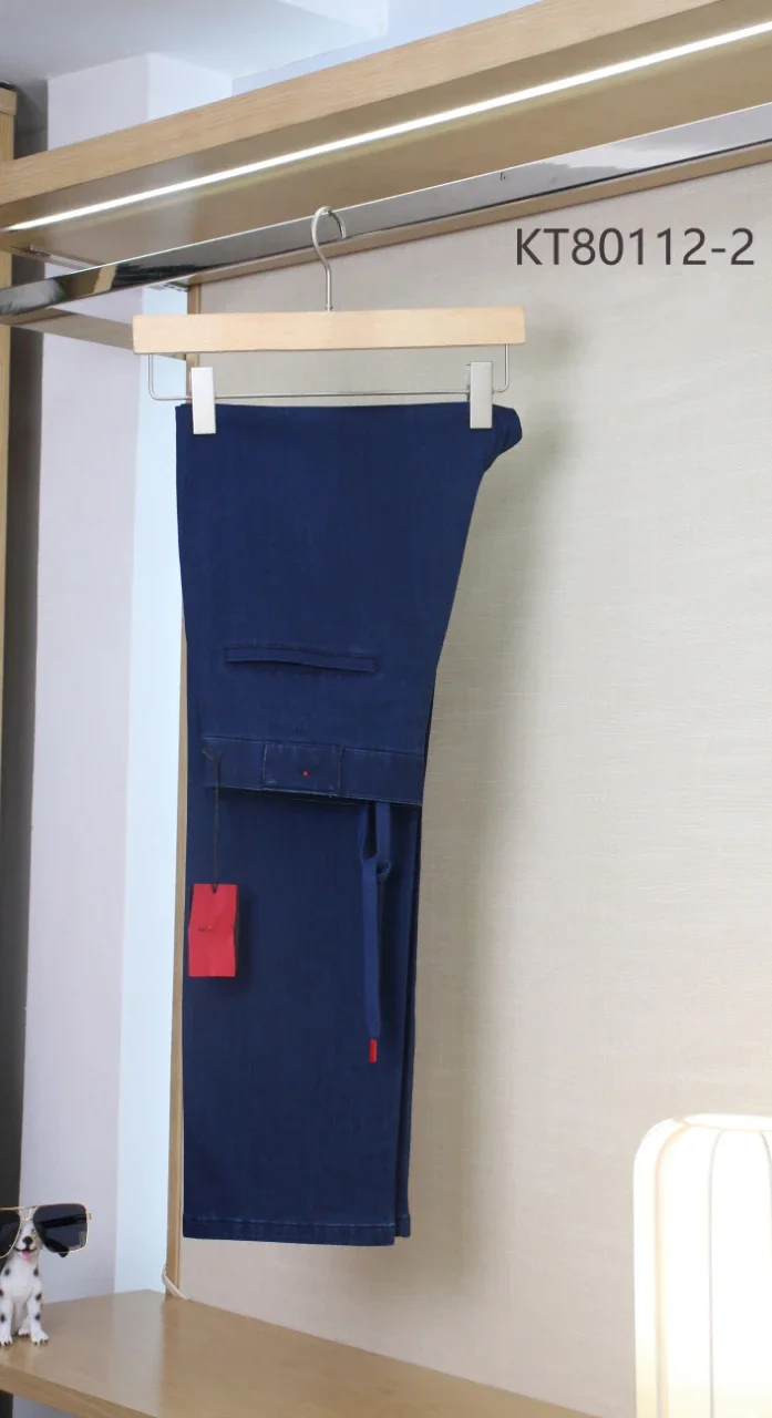 

5 DIKU Jeans Thin Cotton Men 2025 Spring Summer New Fashion Embroidery Breathable Comfort Big Size 32-40 Pants