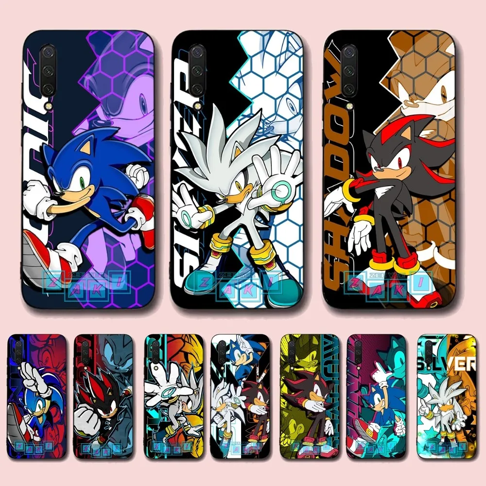 Anime Cartoon S-Sonics H-Hedgehogs Phone Case For Xiaomi Mi 5X 8 9 10 11 12 Lite Pro 10T PocoX3pro PocoM3 Note 10 Pro Lite