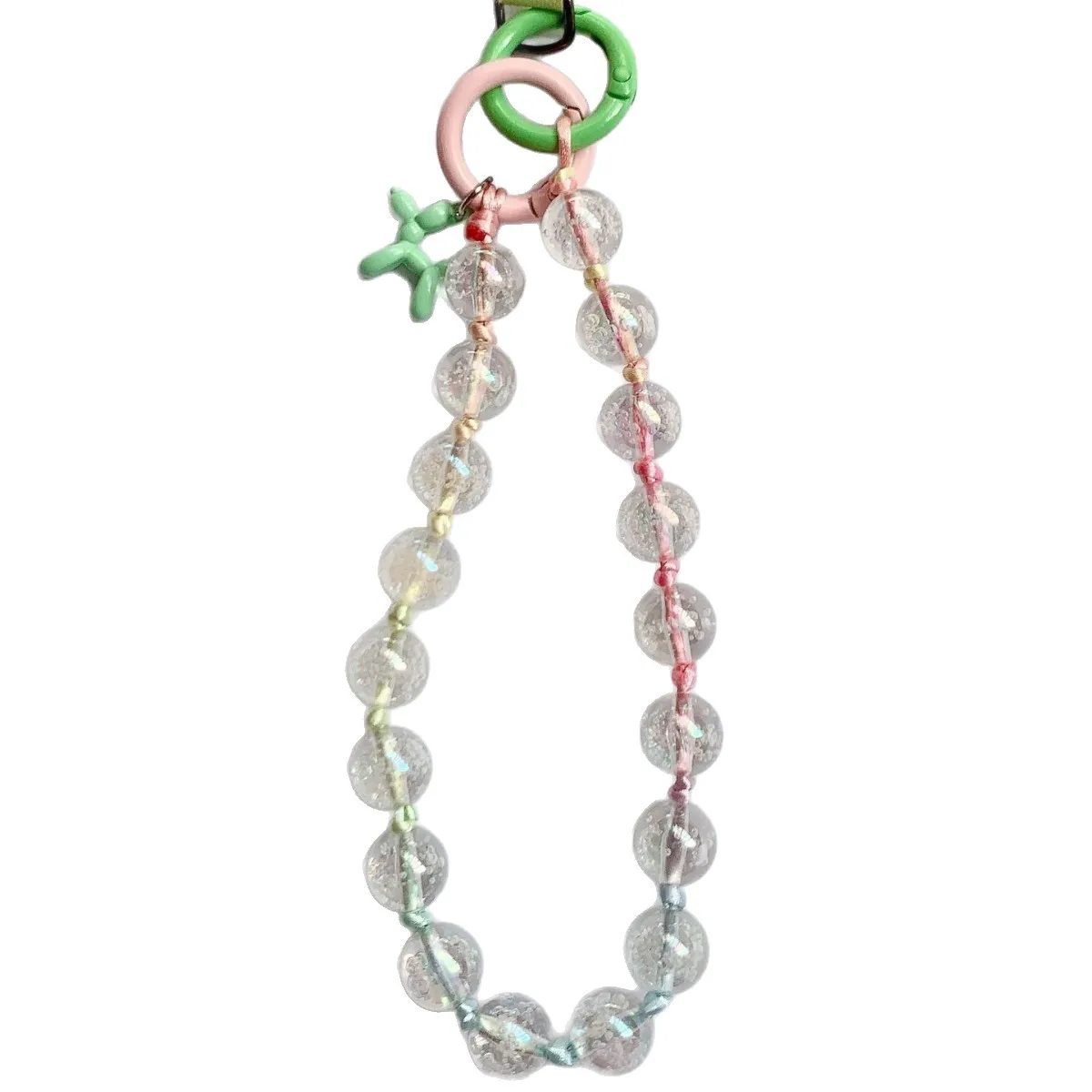 جديد الهاتف المحمول الحبل فقاعة حبة مفتاح سلسلة هواتف محمولة مكافحة خسر بالون الكلب سماعة قلادة حقيبة معلقة المفاتيح قلادة #6