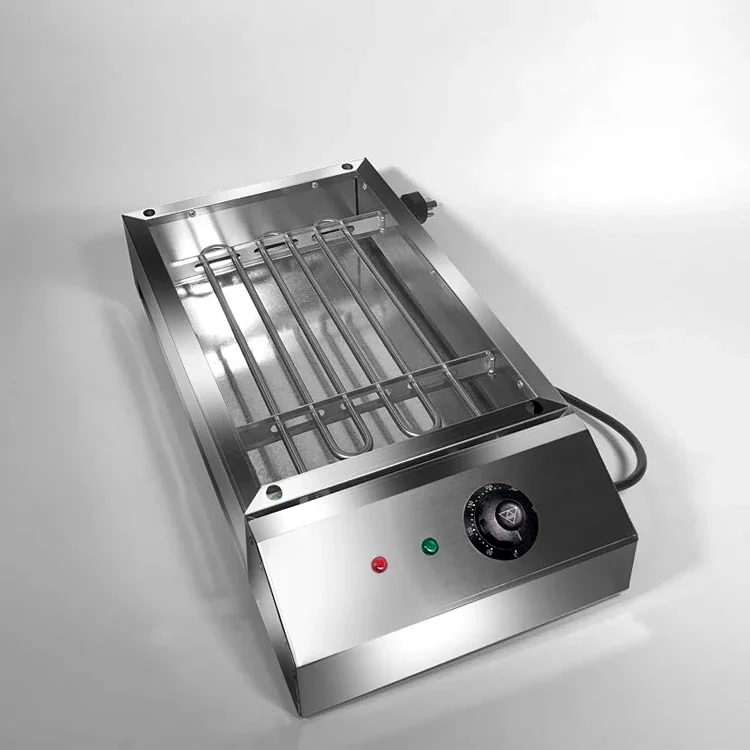 2500W Indoor Smoker Stainless Steel Desktop Portable Electric Baker BBQ Grill Versatile Use Decorative Foldable Design