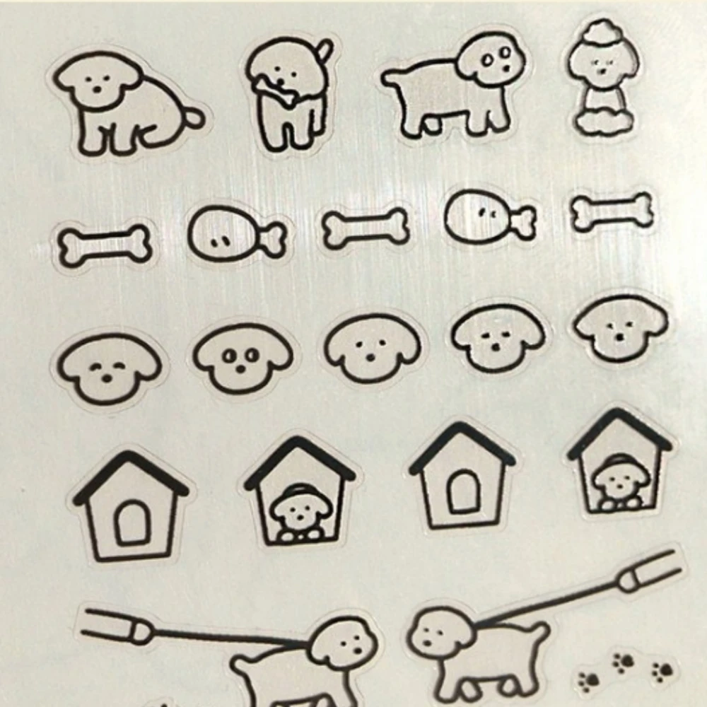 Korean Import Suatelier Mini Puppy Food PET Sticker Scrapbooking Diy Journaling Diary Stationery Sticker School Supplies 128