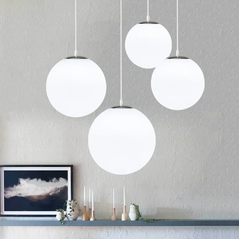 

Simple single-headed glass ball chandelier creative personalized restaurant clothing store bar aisle bubble ball chandelier