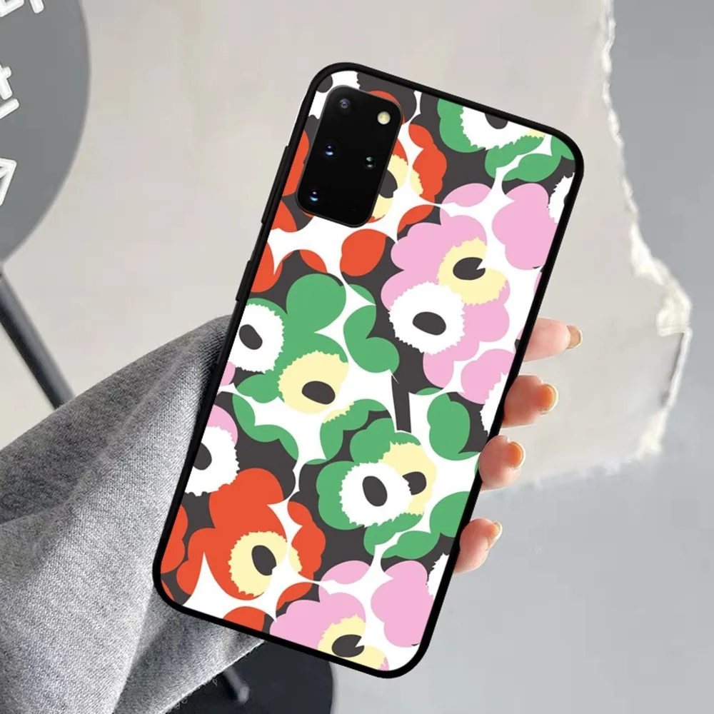 Beautiful Colorful Poppy Flowers Phone Case For Samsung S 9 10 20 21 22 23 30 23 24 plus lite Ultra FE S10lite Fundas