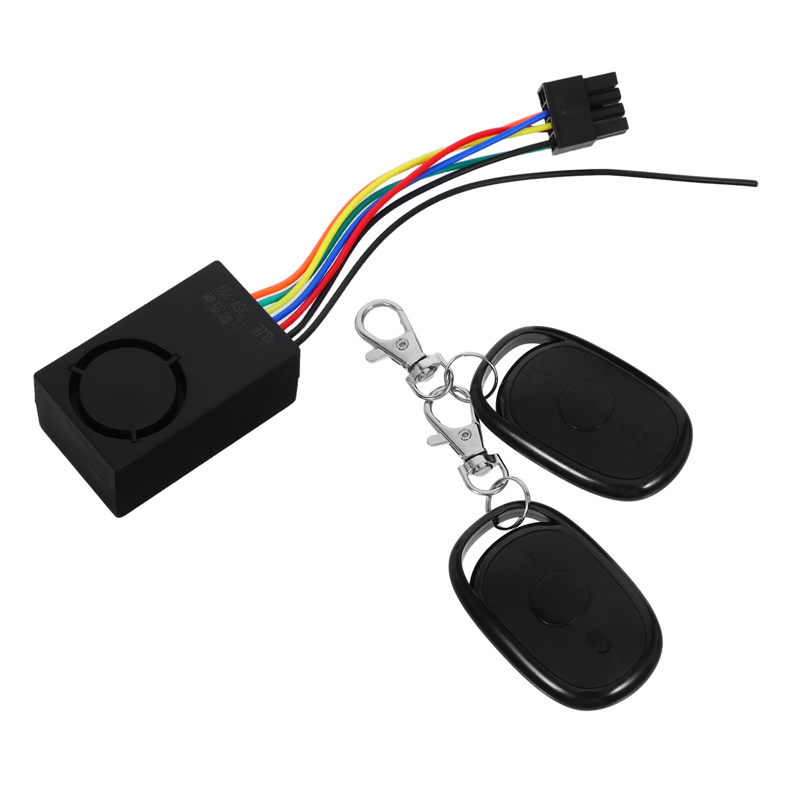 

1 Set Electric Scooter Anti-Theft Alarm System Dual Remote Control Start Lock Vibration Sensor For Motorcycle Ebike Security