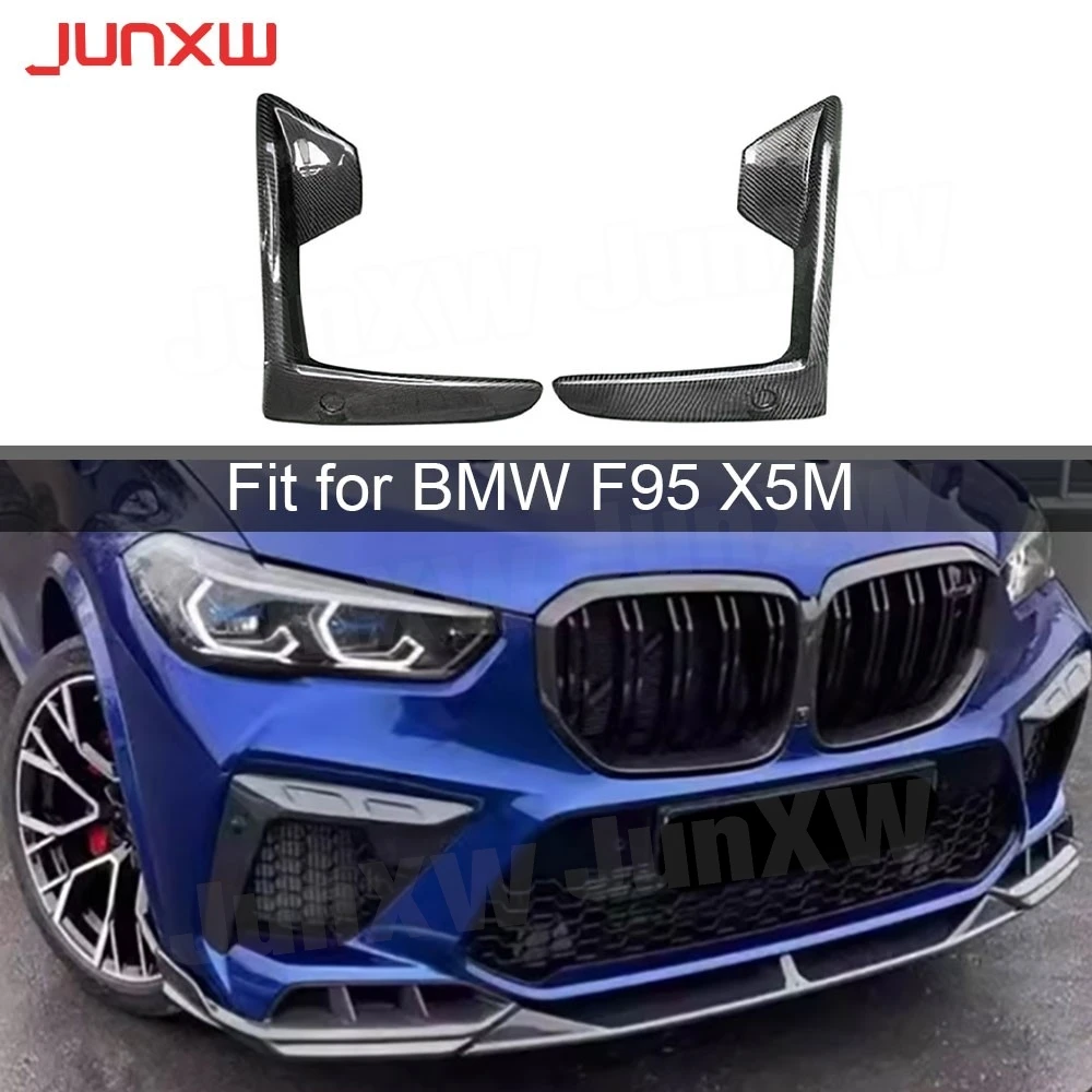 

Carbon Fiber Car Rear Bumper Fender Splitters Trim for BMW F95 X5M 2020-2022 FRP Front Air Vent Trims Decoration Body Kits