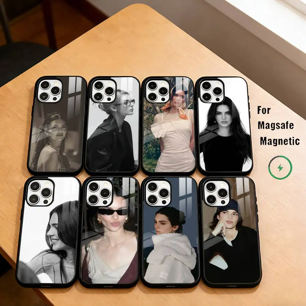 

k-Kendall j-Jenner Phone Case For iPhone17,16,15,14,13,12,11 Plus,Pro Magnetic For Magsafe Wireless Charging