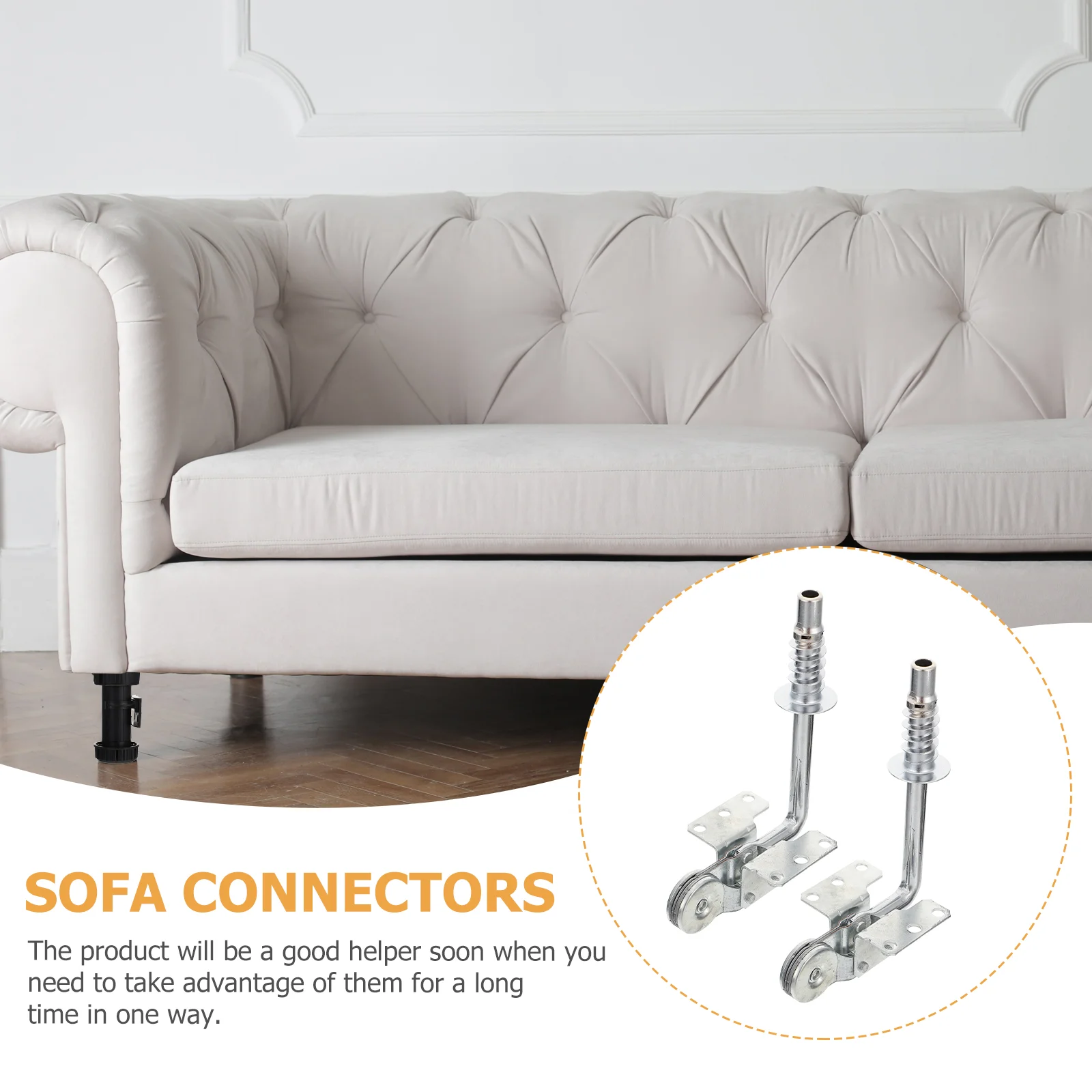 2 Pcs Sofa Accessories Adjustment Legs for The Furniture Elevator Feet Chair Connector Lifter Tool Sofas Household