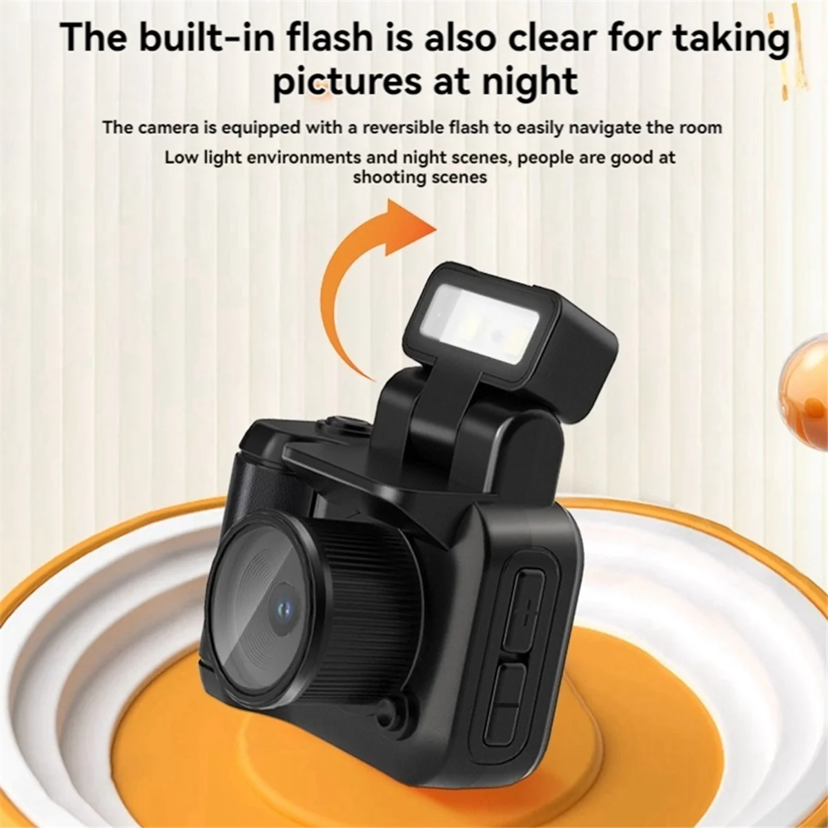 ABJG-HD1080P كاميرا صغيرة محمولة للجيب مع شاشة LCD وفيديو فلاش