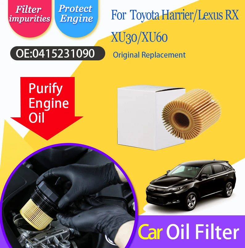 

Car Fuel Filters Fit For Toyota Harrier Lexus RX XU30 XU60 2003~2009 2013~2020 0415231090 Solvent Olio Filters Auto Accessories