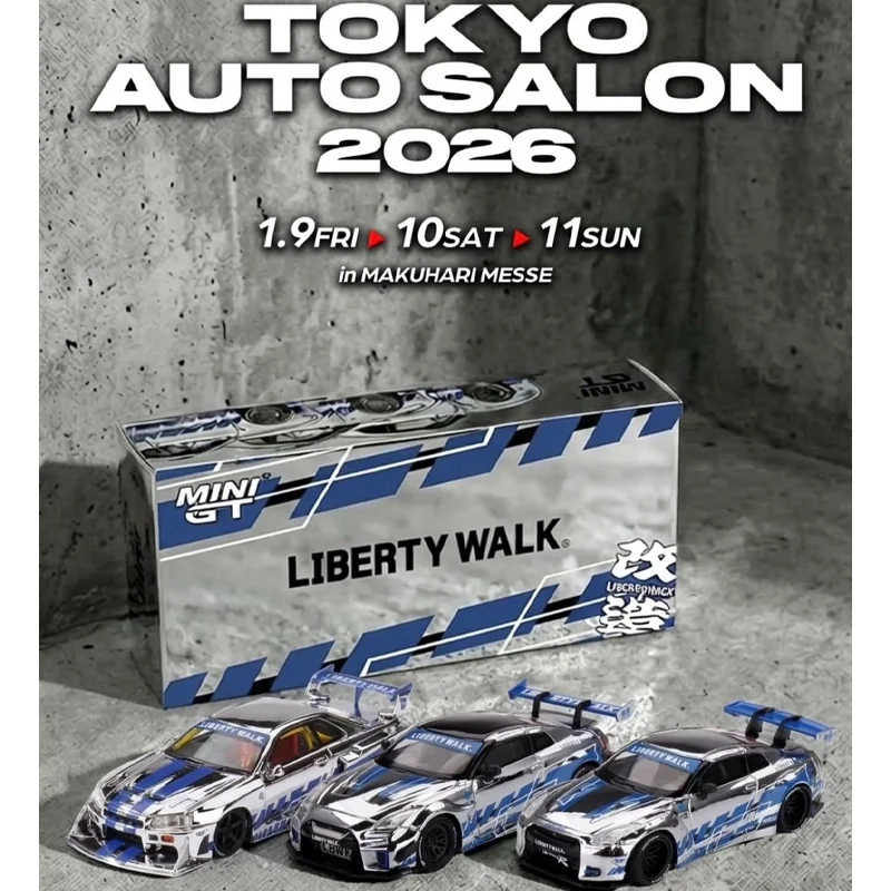 MINIGT 1/64 GT-R R35 ER34 35GT-RR LIBERTY WALK PROJECT FF-R