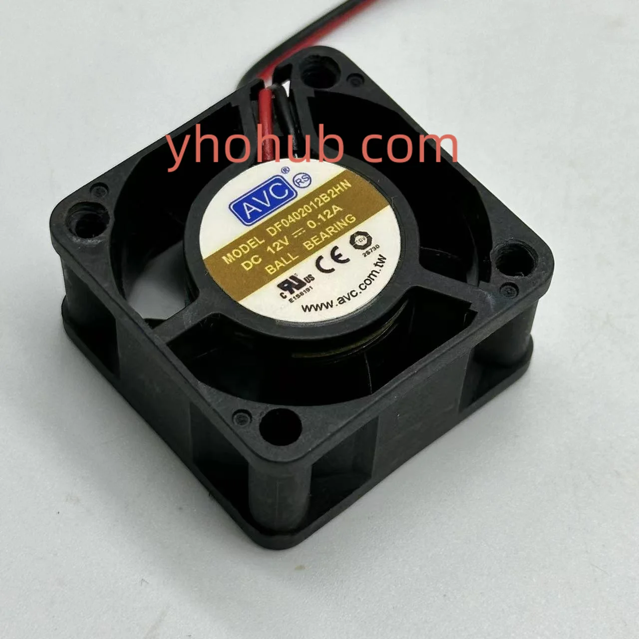 AVC DF0402012B2HN DC 12V 0.12A 40x40x20mm 2-Wire Server Cooling Fan