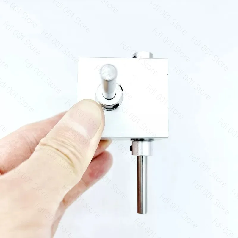 Miniature 1:2 Right-angle Reversing Reduction Gearbox with Aluminum Alloy Casing, Hand-cranked Helical Gearbox Angle Device