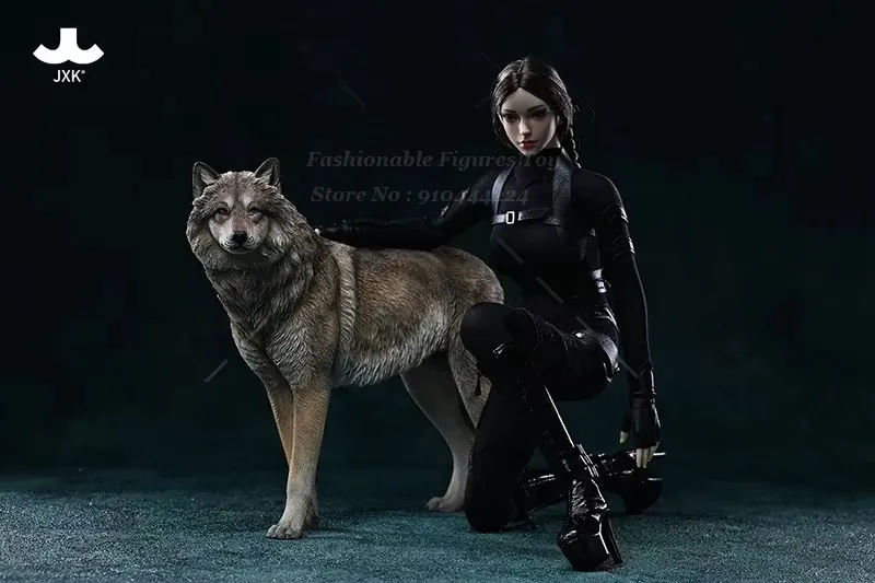JXK JXK1941/6 Scale Arctic Wolf Simulation Animal Model Furniture Scene Decorations For 12Inch Action Figure Soldier Dolls