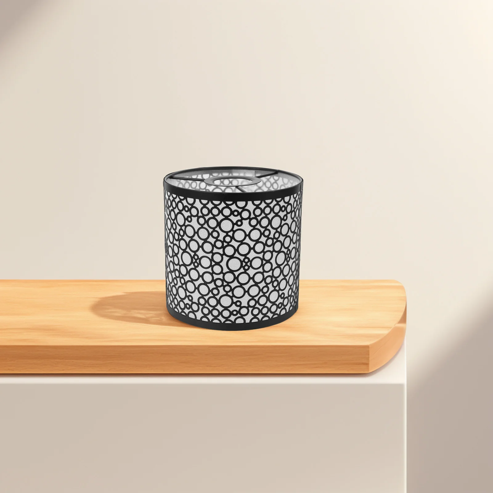 أسود طبل الحديد عاكس الضوء غرفة نوم حديثة سقف قلادة ضوء لينة تركيب المصابيح استبدال غطاء مصباح طبل أسود غطاء مصباح #2