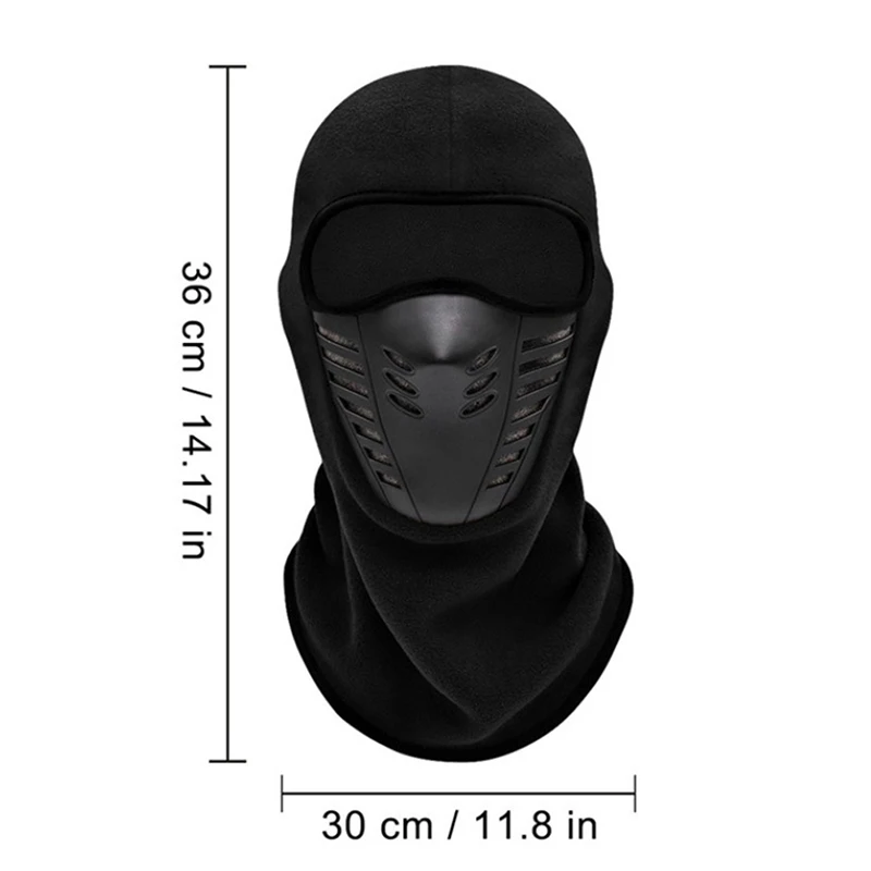 Motorcycle Mask Fleece Thermal Face Mask Keep Warm Moto Riding Balaclava Motorbike Biker Winter Windproof Ski Mask Men Women