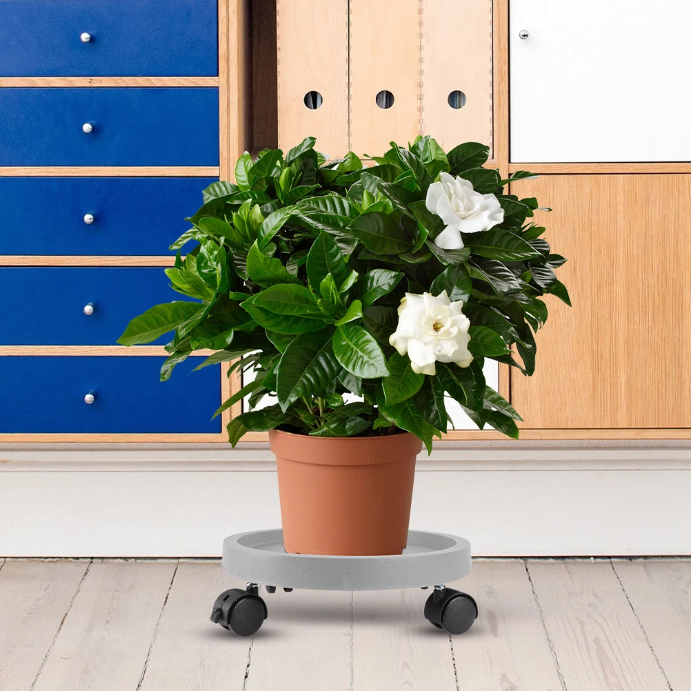 

Thicken Mobile Planter Tray Flower Pot Saucer Plastic Outdoor Plants Bonsai Round Water Trays