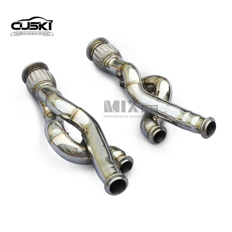 Catless exhaust downpipe to improve exhaust performanceStainless steel exhaust pipe for Lamborghini LP700 6.5 T-displacement car