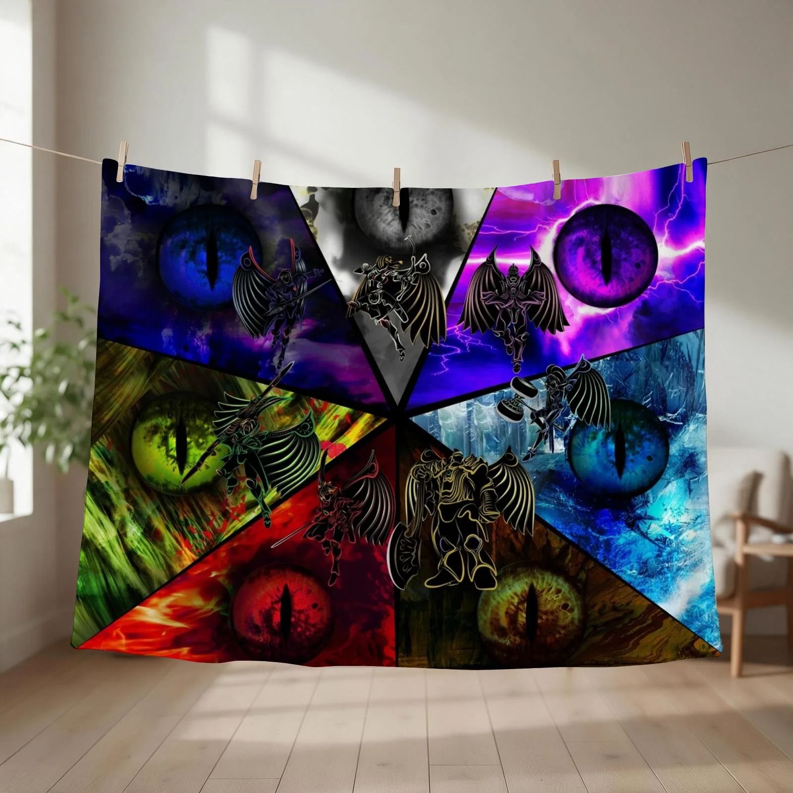 Seven incarnations of armored dragoons Throw Blanket wednesday Decorative Beds Personalized Gift Thins Blankets