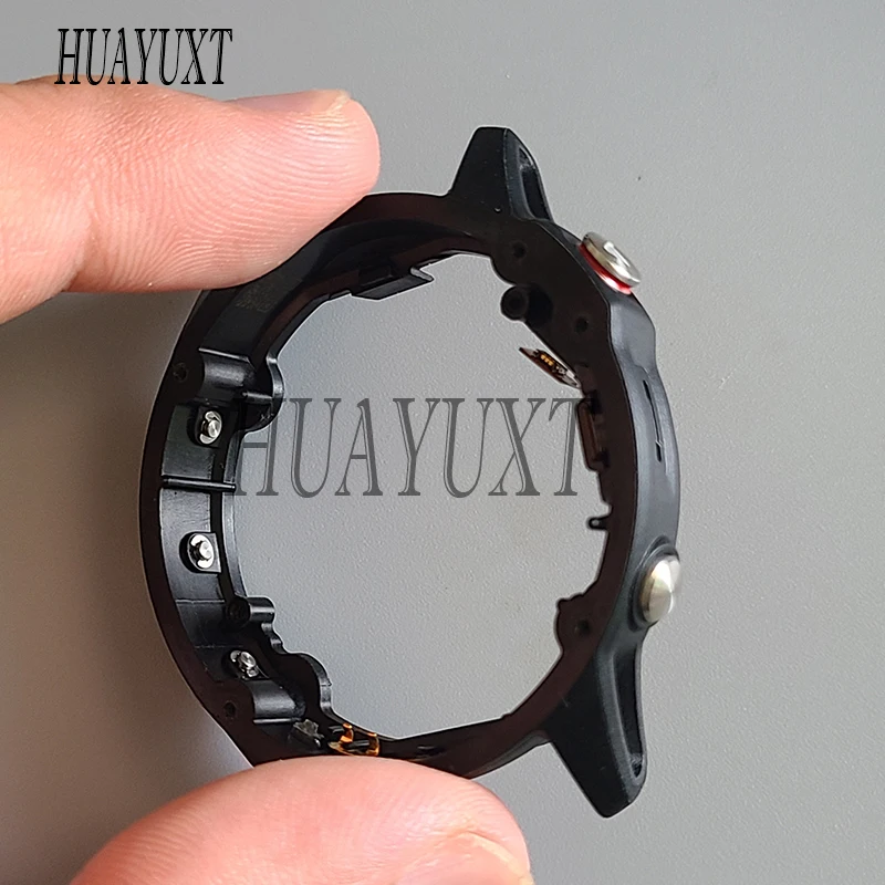 Original For Garmin Fenix 6 Fenix 6 PRO Back Cover Housing Middle Plastic Frame With Button Smart Motion Replacement Parts