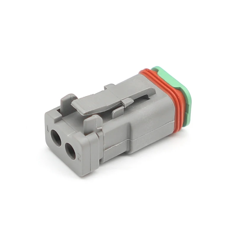 DT06-2S-EP04  High Quality 2pin  Flat Cover  DT Series Automotive Plug  Waterproof Connector  Additional terminal