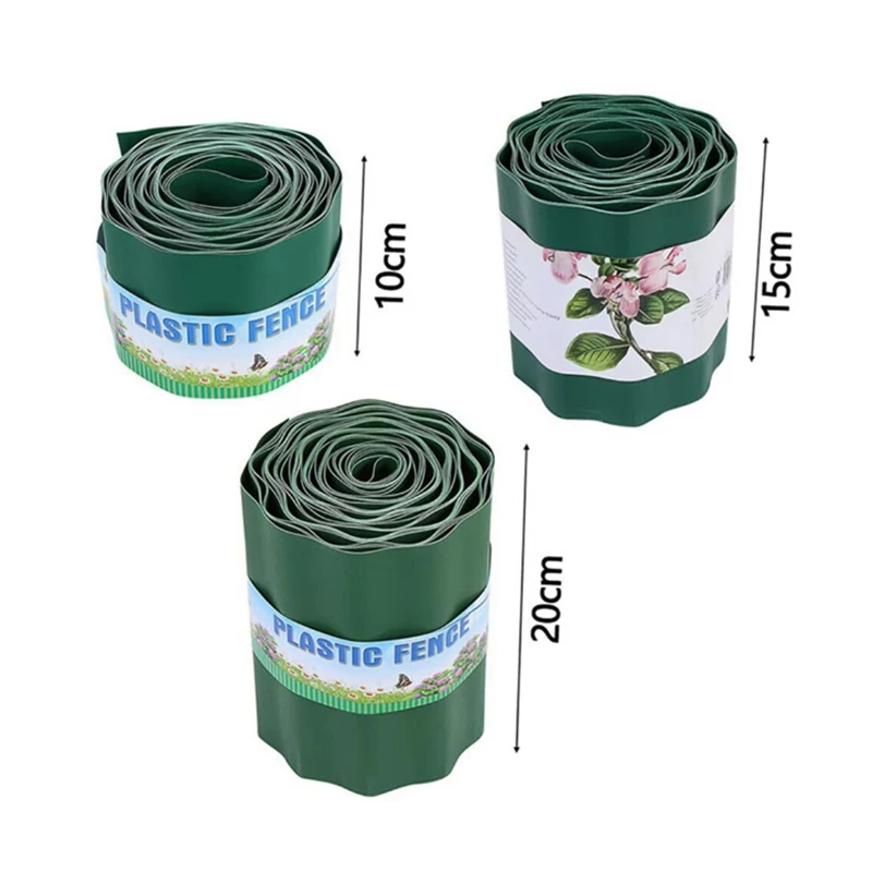 Borda de afiação decoração de jardim cerca de jardim flexível corte aleatório design ondulado contra invasando ervas daninhas jardim
