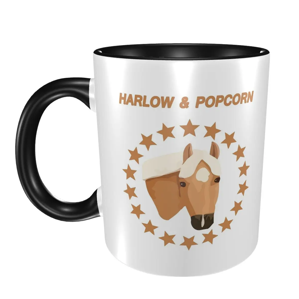 

Харлоу и попкорн Мерч Попкорн Пони 1, кружка, забавные керамические кофейные чашки, чайные кружки, чашка для молока, посуда для напитков, подарок для друзей