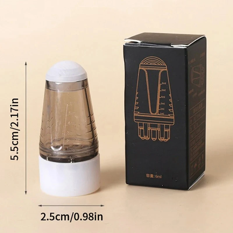 أداة توزيع فروة الرأس 6 مل، مدلك صغير للرأس، فرشاة دوارة، أداة توزيع زيت نمو الشعر، مشط تدليك مدلك الرأس