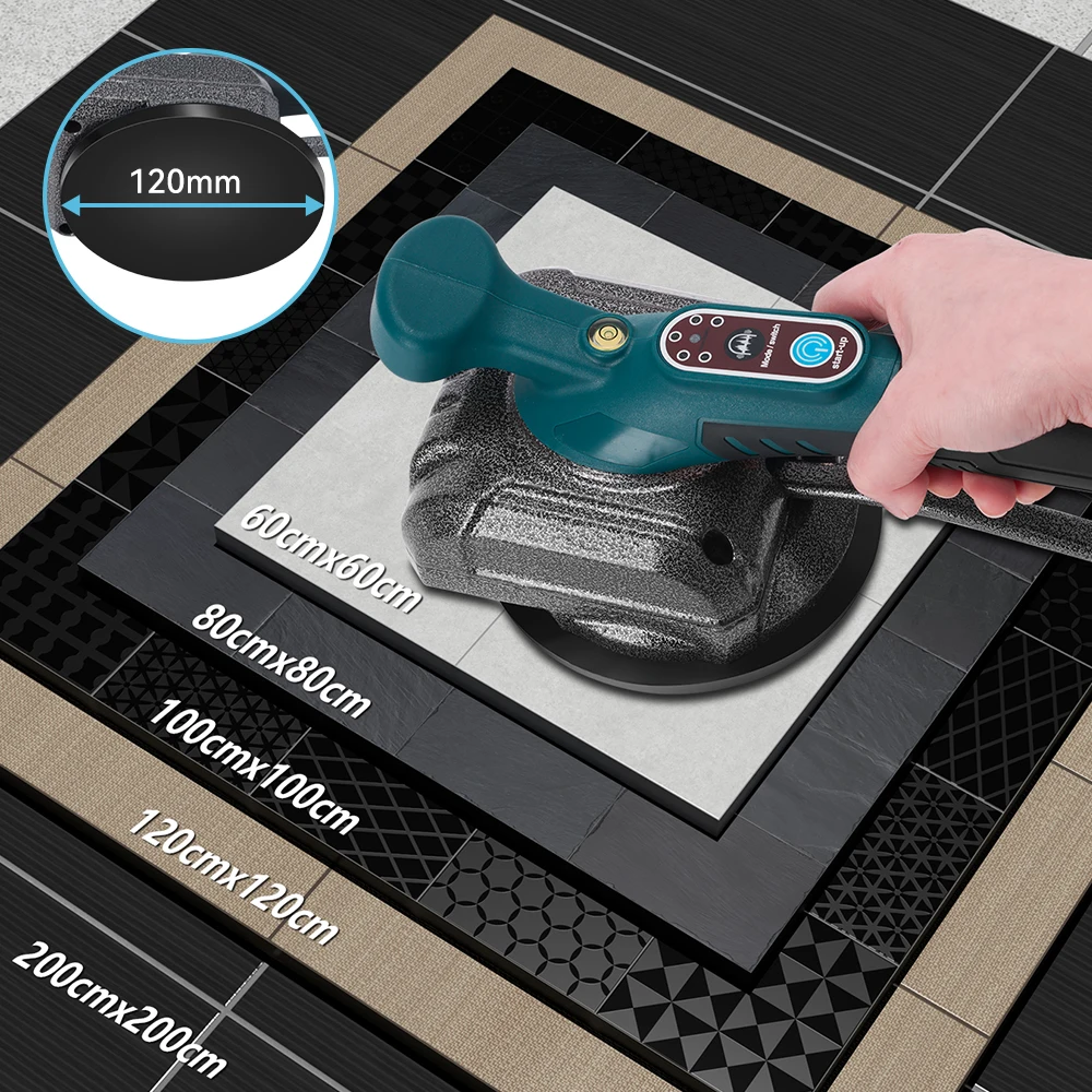 Mesin Pemasangan Ubin untuk Baterai Makita 18V 5 Kecepatan Mesin Pemasangan Ubin Alat Listrik Lantai Dinding Listrik Meratakan Getaran