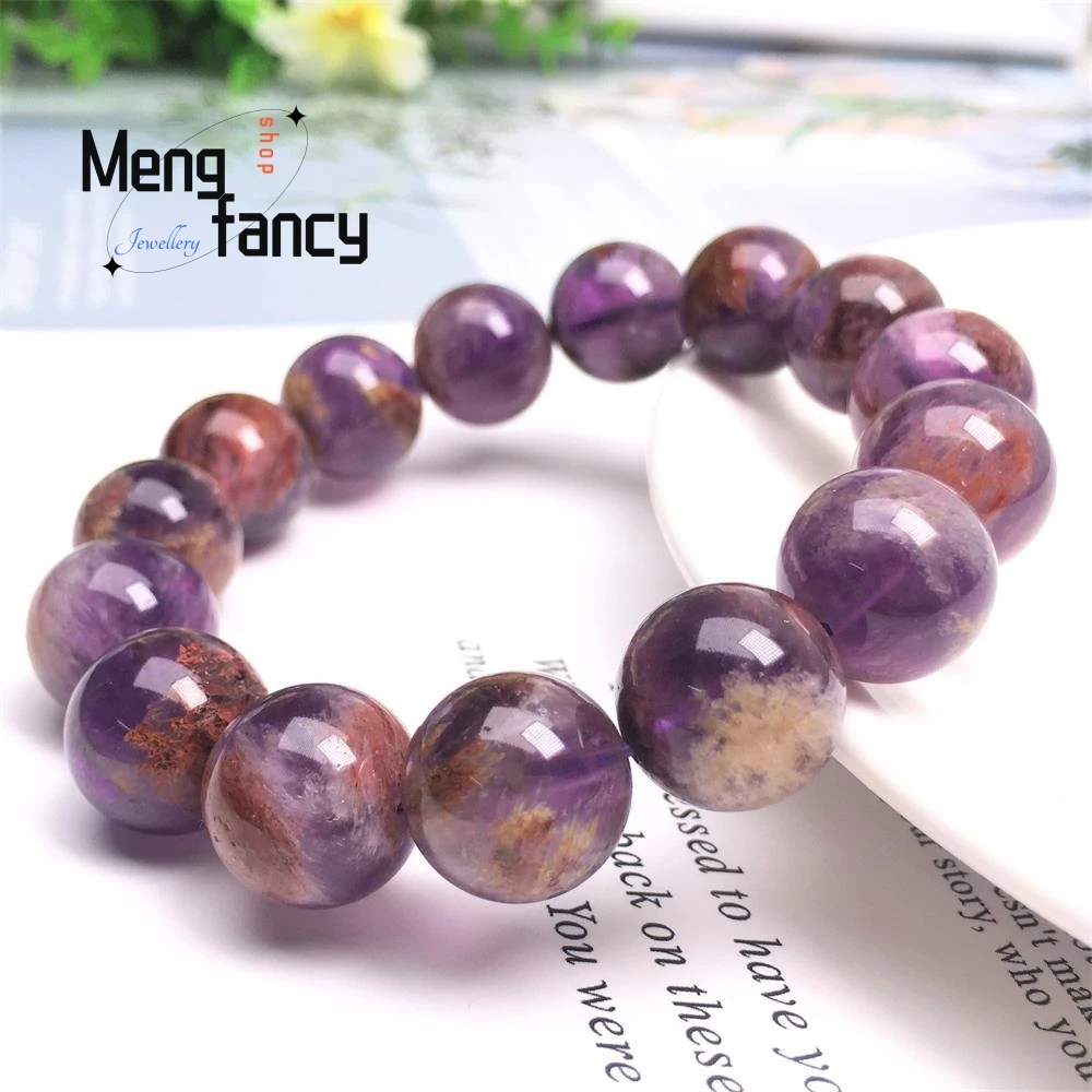 Natural Grape Purple Titanium Ghost Bracelet Simple Elegant High-grade Fashion Fine Jewelry Sexy Young Girls Luxury Holiday Gift