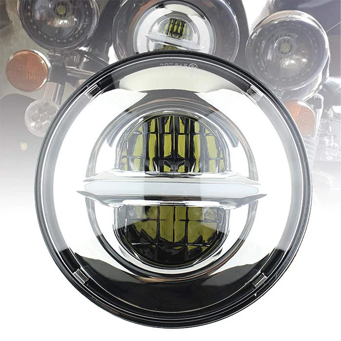 

STLF Auto Lighting System 5 3/4" Round Headlights 35W High/Low Beam 5.75" LED Motorcycle Headlight for Harley Motorcycle