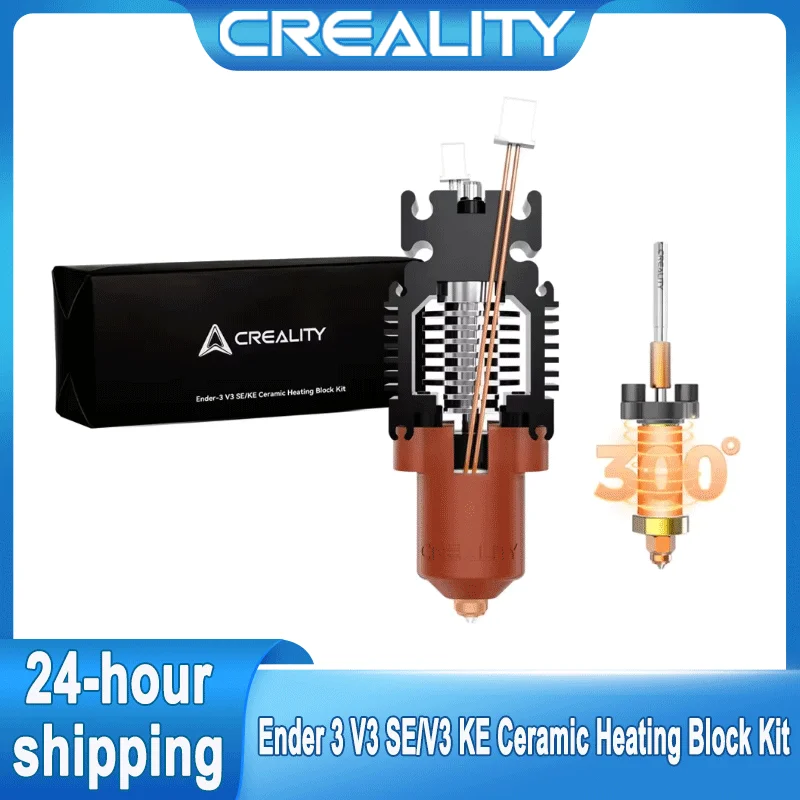 Creality Ender 3 V3 SE/V3 KE Ceramic Heating Block Kit Quick-swap Nozzle Upgrade Hotend Kit 300℃ Temperature 600mm/s High-Speed