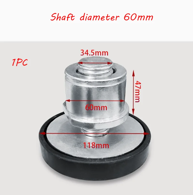 1PC Car Lift Rubber Pad Lift tray Heightening Feet Plus High Leg Pads Shaft diameter 60mm-Round