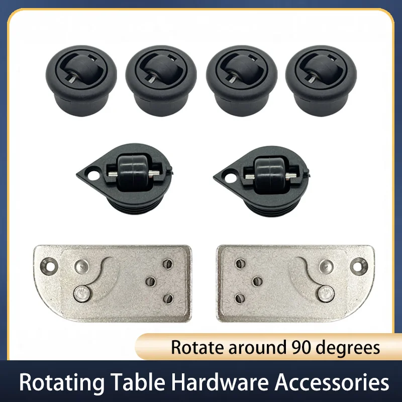 Multifunctional 90 ° Rotation Dining Table Desk Hardware Left and Right Rotating Folding Table Hardware Connectors Tools