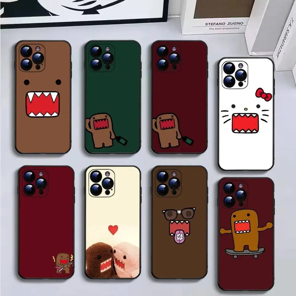 

Cute domo kun fashion design ins Phone Case For iPhone17,16,15,14,13,12,11 Plus,Pro Max,Soft Black Cover