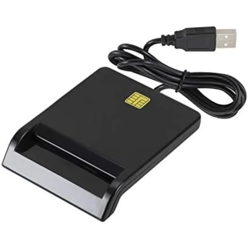 Universal Portable Smart Card Reader for Bank Card Card ID DNIE ATM IC SIM Card Reader Windows for Android Phones and Tablet