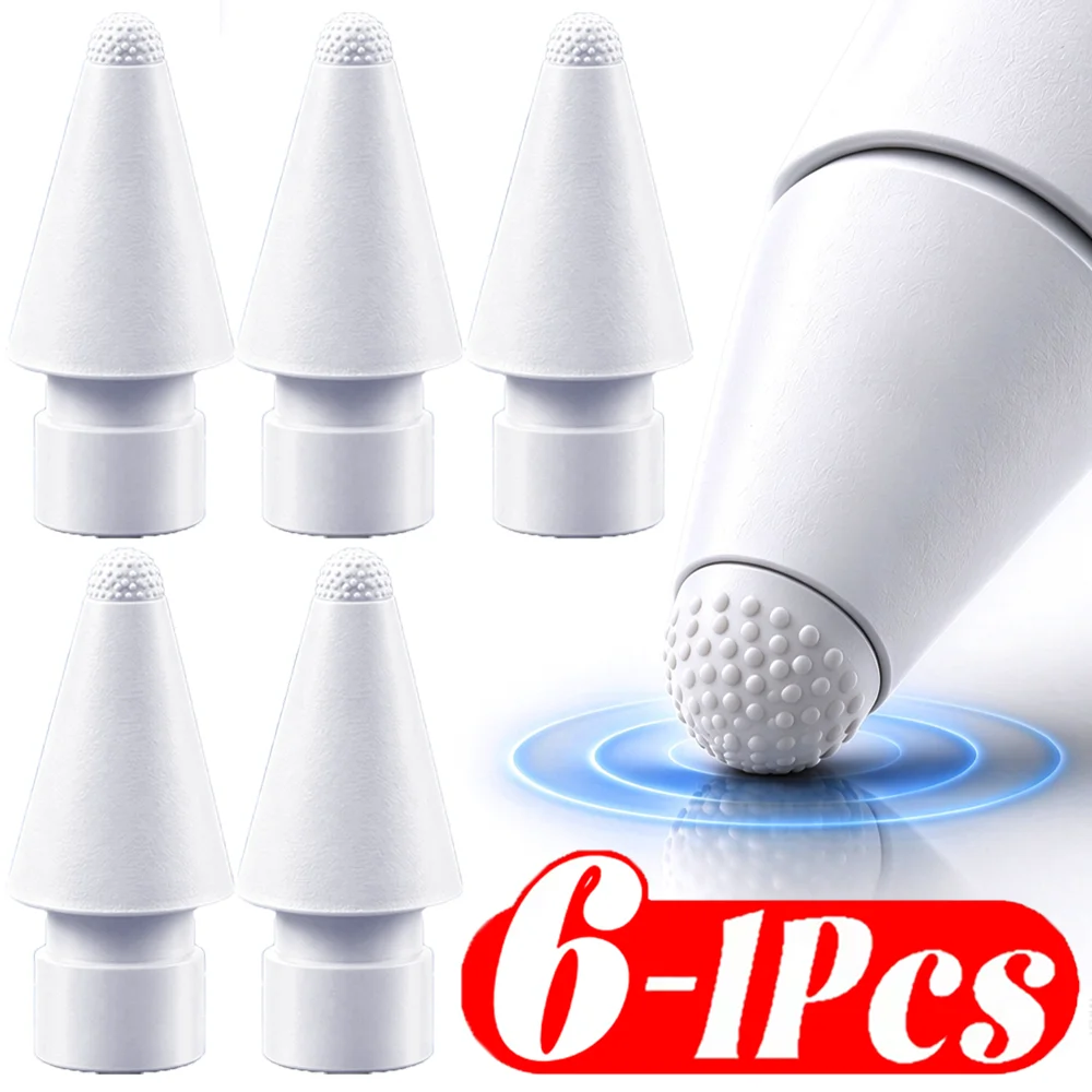 For Apple Pencil 1 2 Pro Tablet Stylus Replacement Pencil Tips Mute Pen Nib Dot-matrix Bumps Soft Wear-Resistant for IPad Stylus