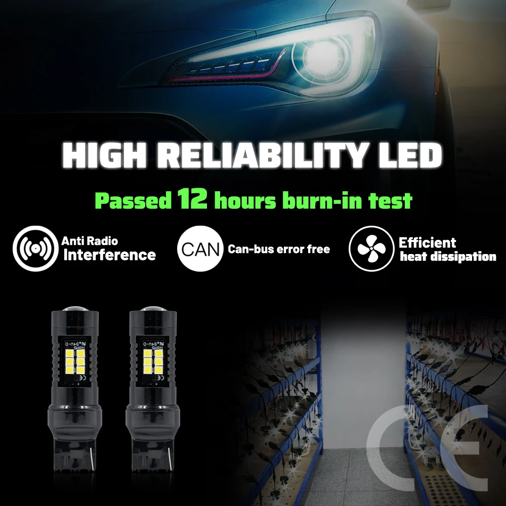 Fits For Seat Ibiza MKV KJ1 KJG Hatchback 2017-2024 Canbus White LED Bumper Driving DRL/Parking Fog Light Bulbs Replacement
