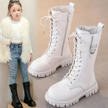 Girls Warm Zipper Fashion Boots 1