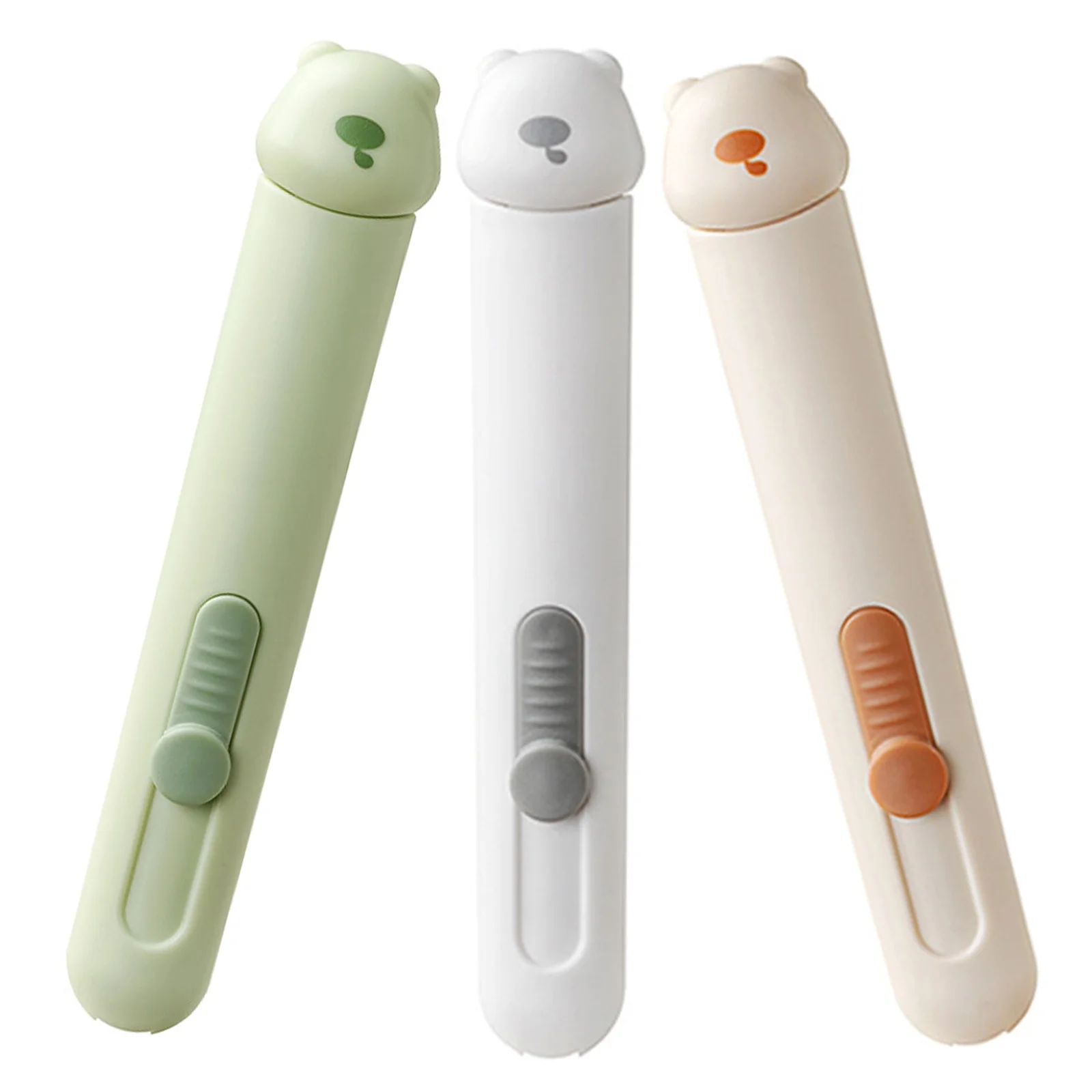 

3Pcs Cartoon Bear Sewing Thread Remover Stitch Cutter with Universal Needle Threader Open-Eye Design for Embroidery Quilting