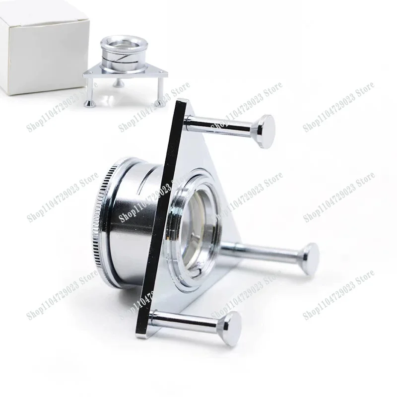 

Factory direct high definition 10x magnifying glass triangle gemstone magnifying glass bracket